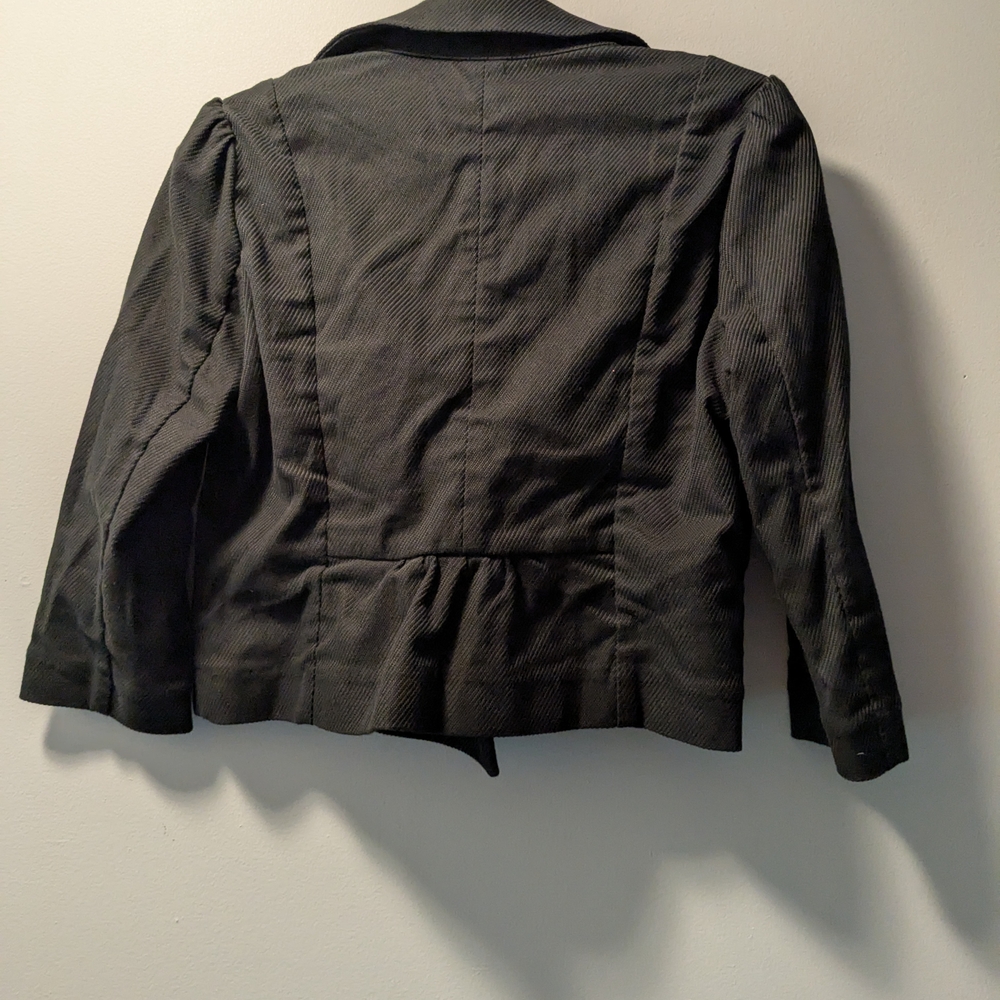 Express Charcoal Double-Breasted Blazer - image 3